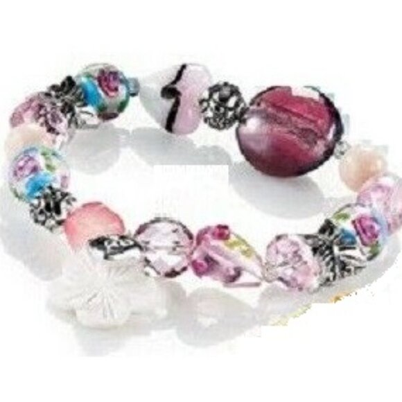 AVON BEADED CHIC CHARM BRACELET - ROMANCE (BRAND NEW) - Picture 1 of 1